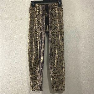 RVCA snakeprint pants